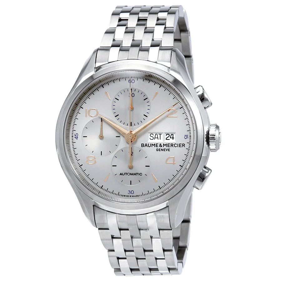 Baume & Mercier M0A10130 Clifton Chronograph Day and Date Automatic Men's Watch