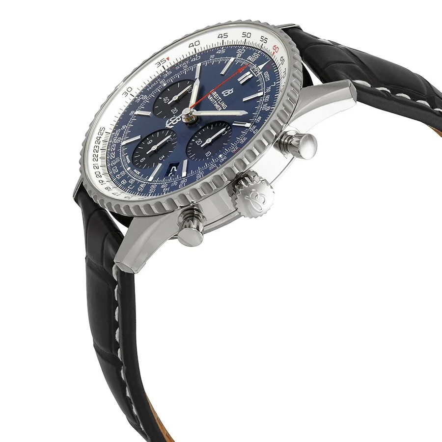 Breitling Men's AB0121211C1P3 Blue Dial Chrono Watch - Image 4