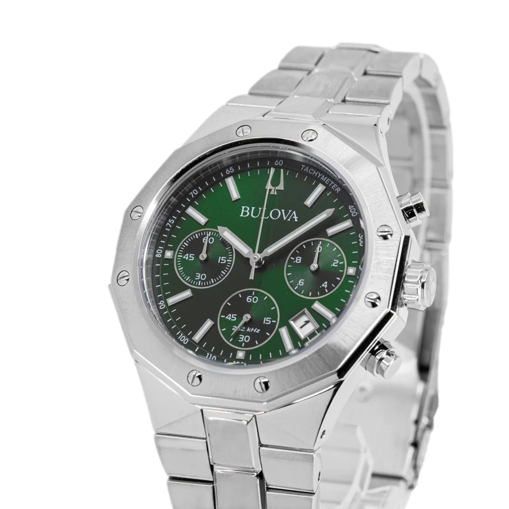 Bulova 96B409 Octagon Chronograph Quartz Men's Watch - Image 10
