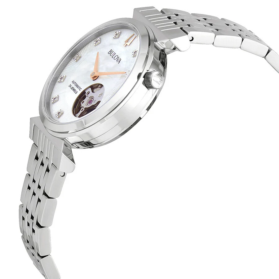 Bulova 96P222 Regatta Automatic Woman's Watch - Image 4