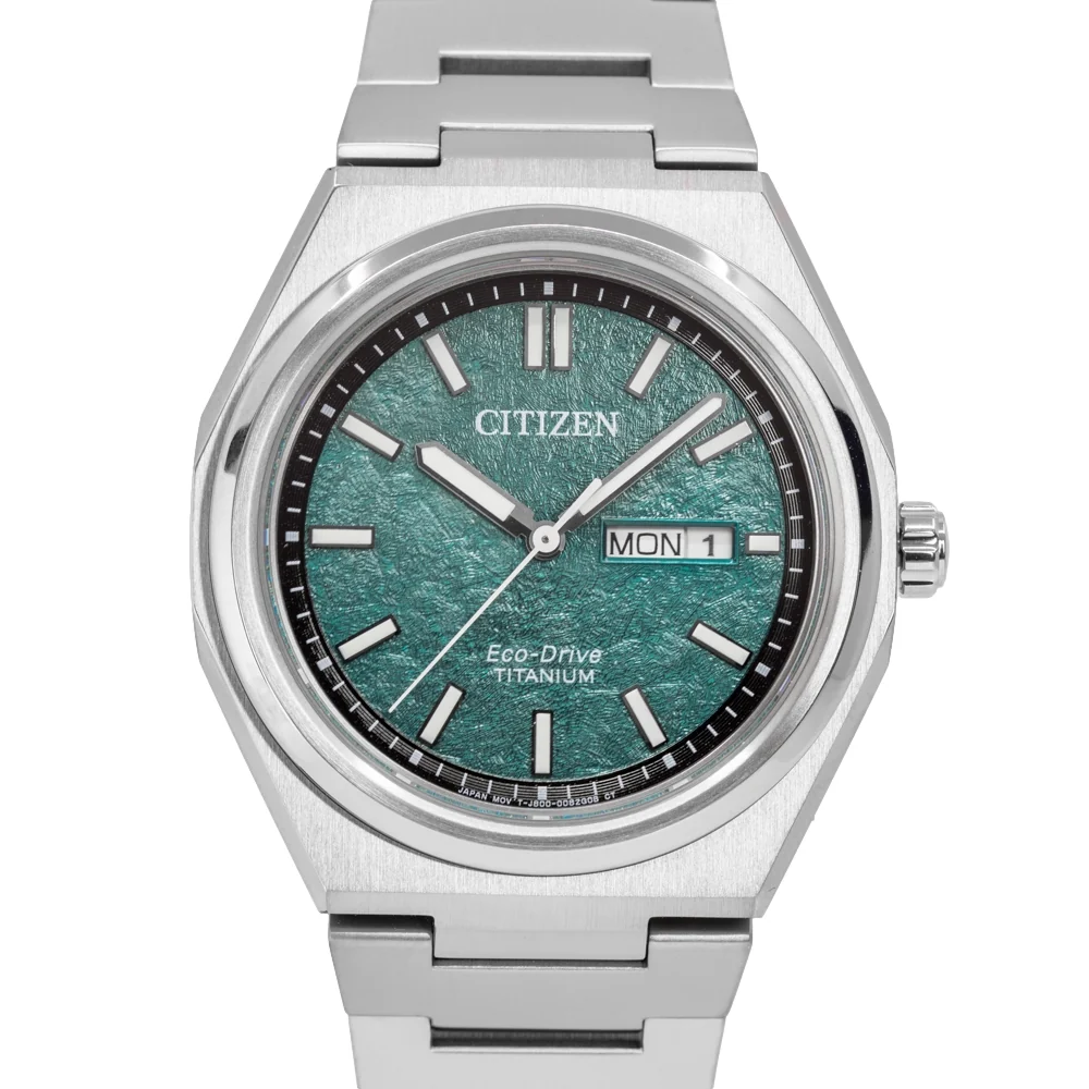 Citizen Men's AW0130-85X Super Titanium Green Dial Eco-Drive - Image 3