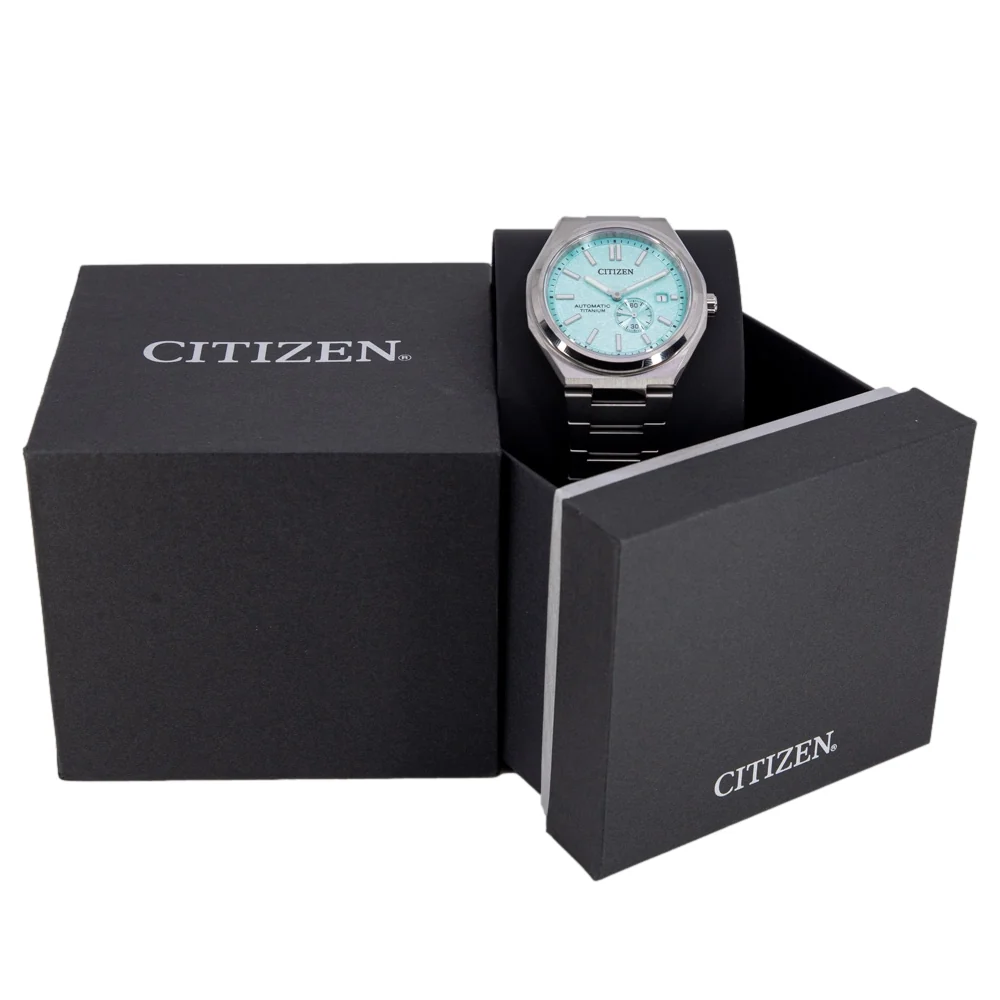 Citizen Men's NJ0180-80M Super Titanium Lightgreen Dial Auto - Image 7