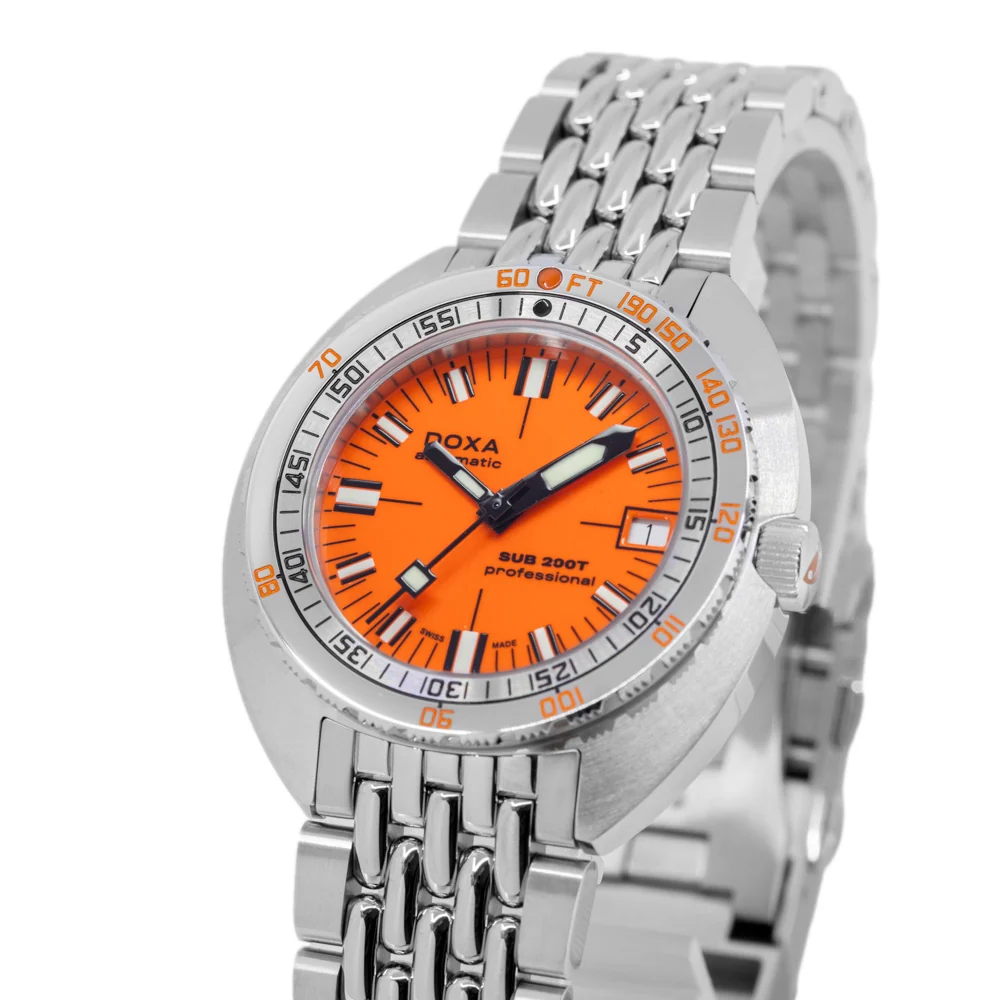 Doxa 804.10.351.10 SUB 200T Professional Orange Dial Auto - Image 10