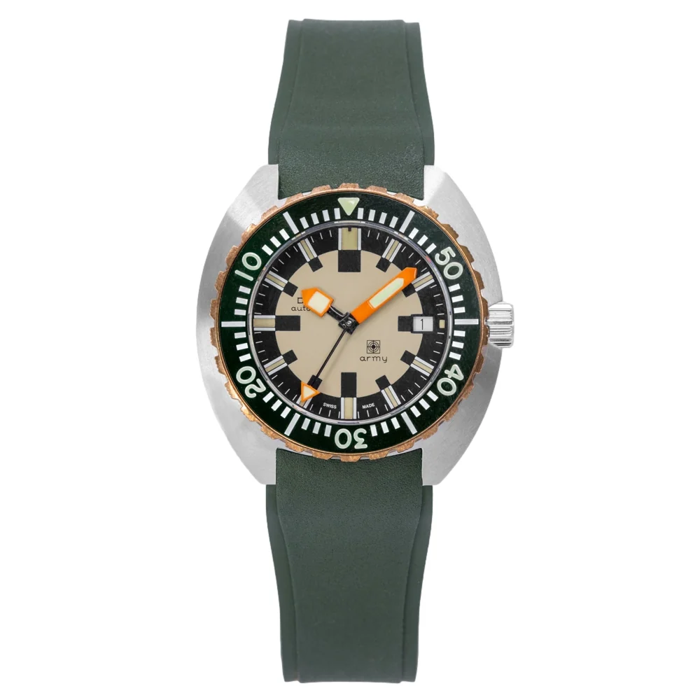 Doxa Men's 785.60.031.26 Army Bronze Bezel Auto - Image 2