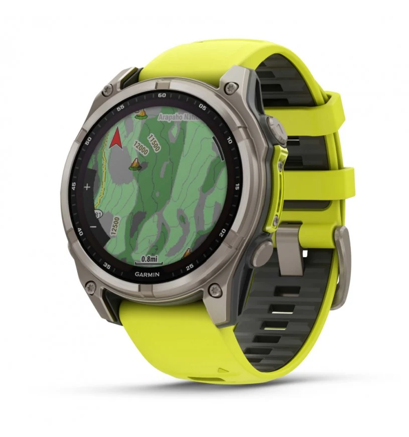 Garmin 010-02906-21 Fenix 8 SOLAR- 47mm Yellow - Image 4