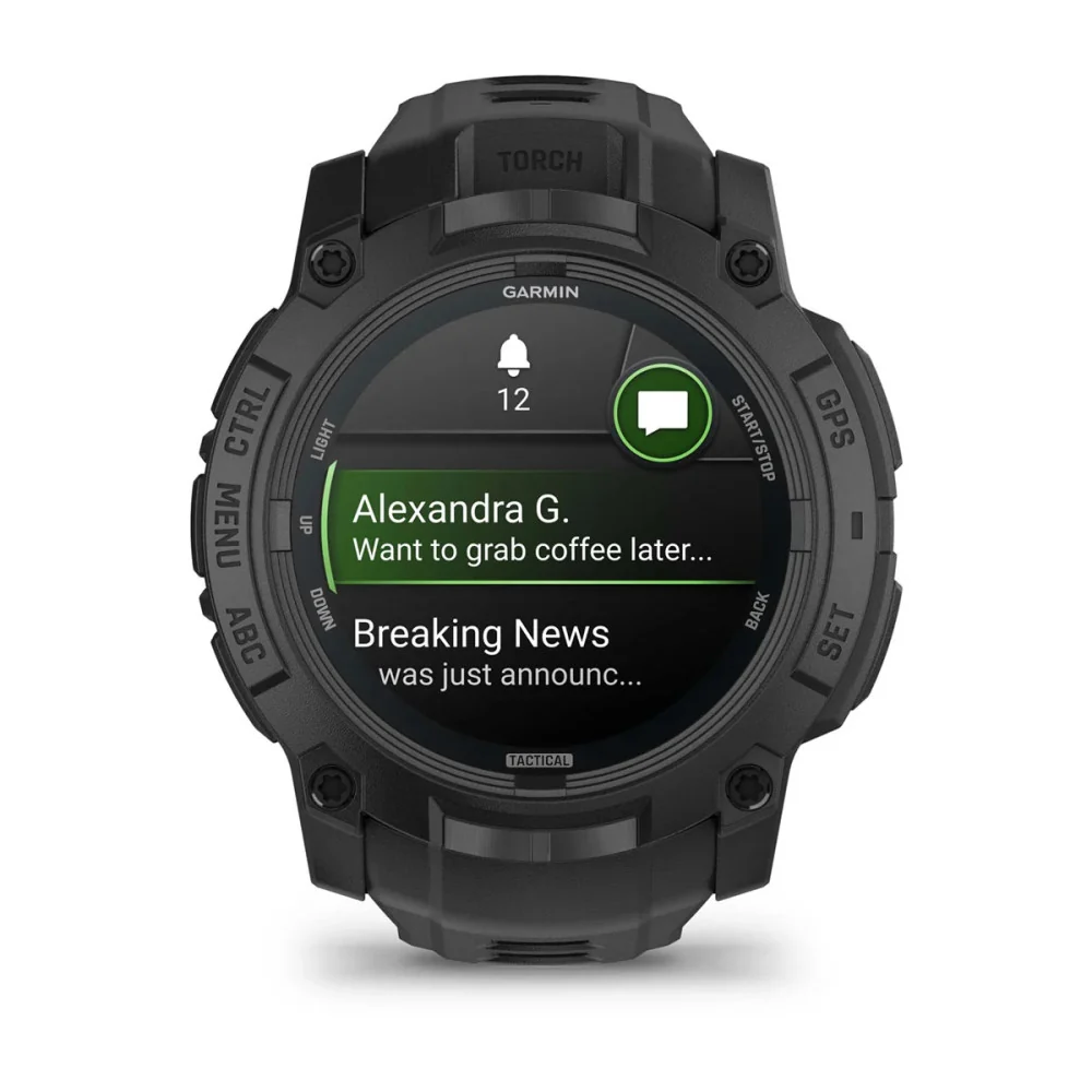 Garmin 010-03020-50 Instinct® 3 – 50 mm, AMOLED, Tactical Edition Quartz Men's Watch - Image 3