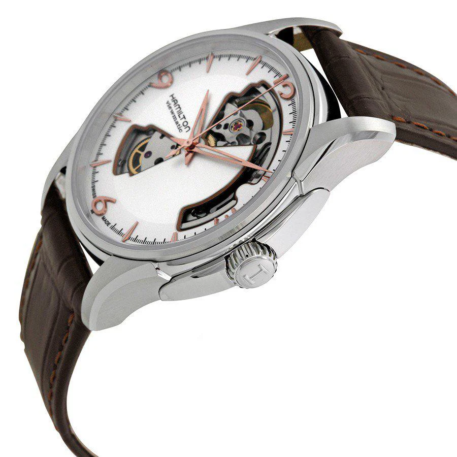 Hamilton H32565555 Jazzmaster Open Heart White Dial Watch - Image 3
