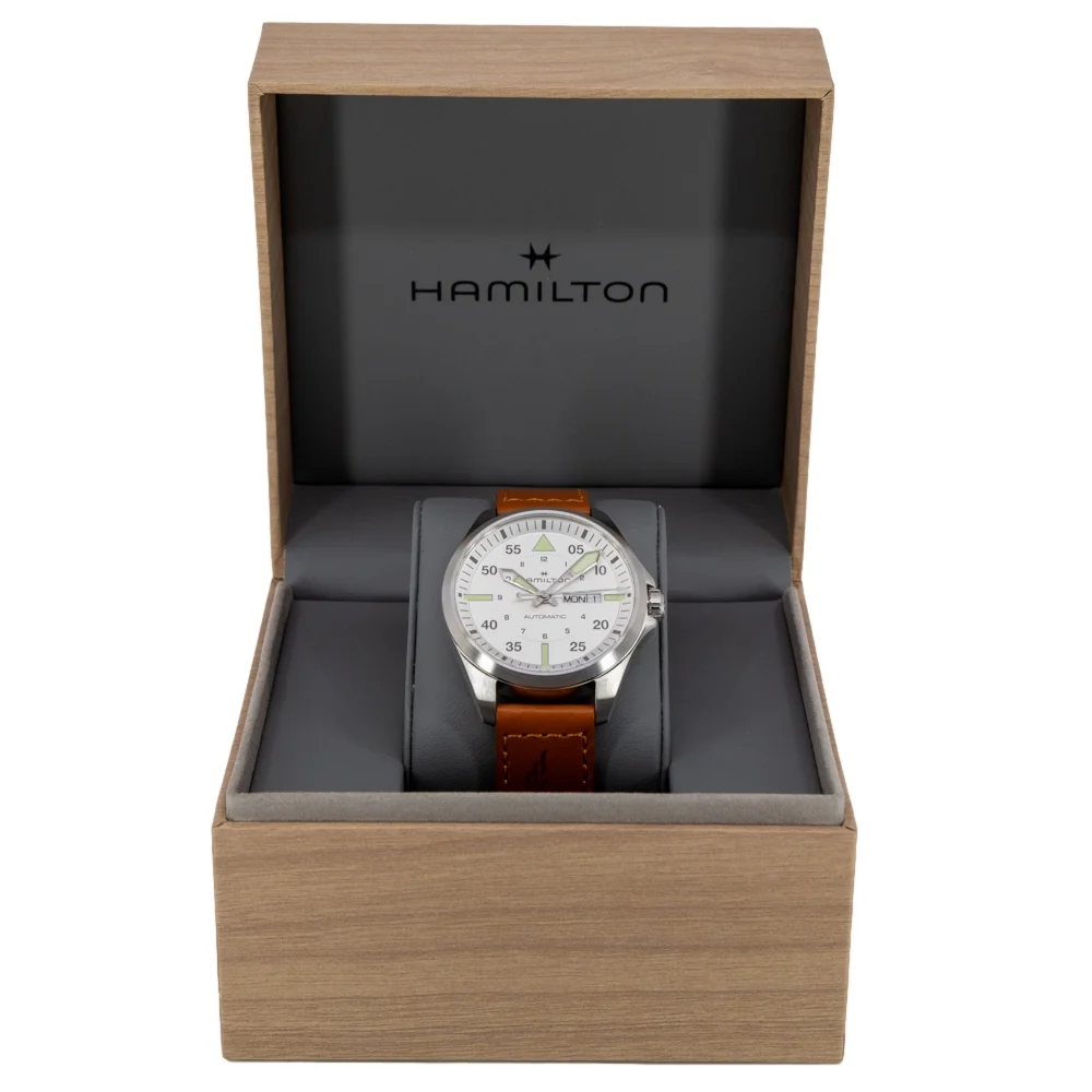 Hamilton H64635550 Khaki Aviation Pilot White Dial Automatic - Image 8