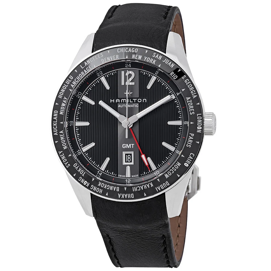 Hamilton Men's H43725731 Broadway GMT Black Dial Watch