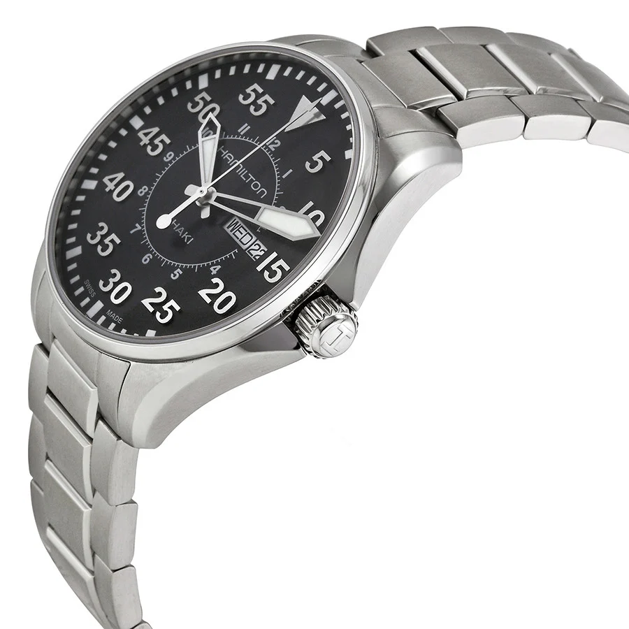 Hamilton Men's H64611135 Khaki Pilot Black DIal Watch - Image 4
