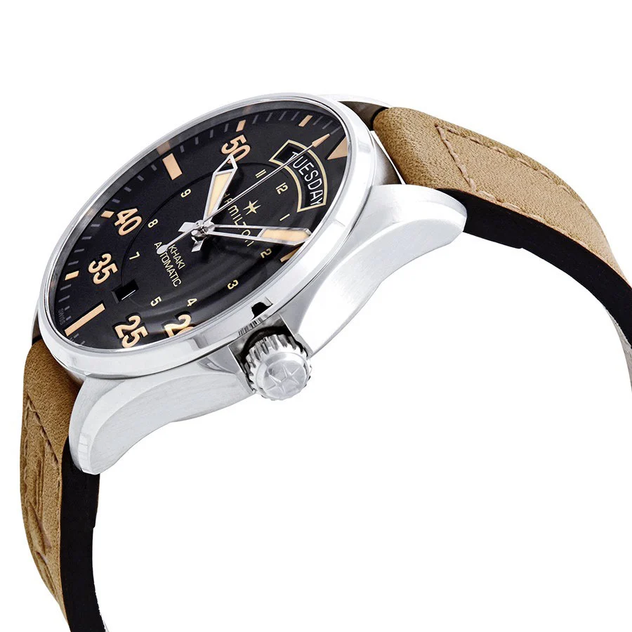 Hamilton Men's H64645531 Khaki Pilot Day Date Auto Watch - Image 2