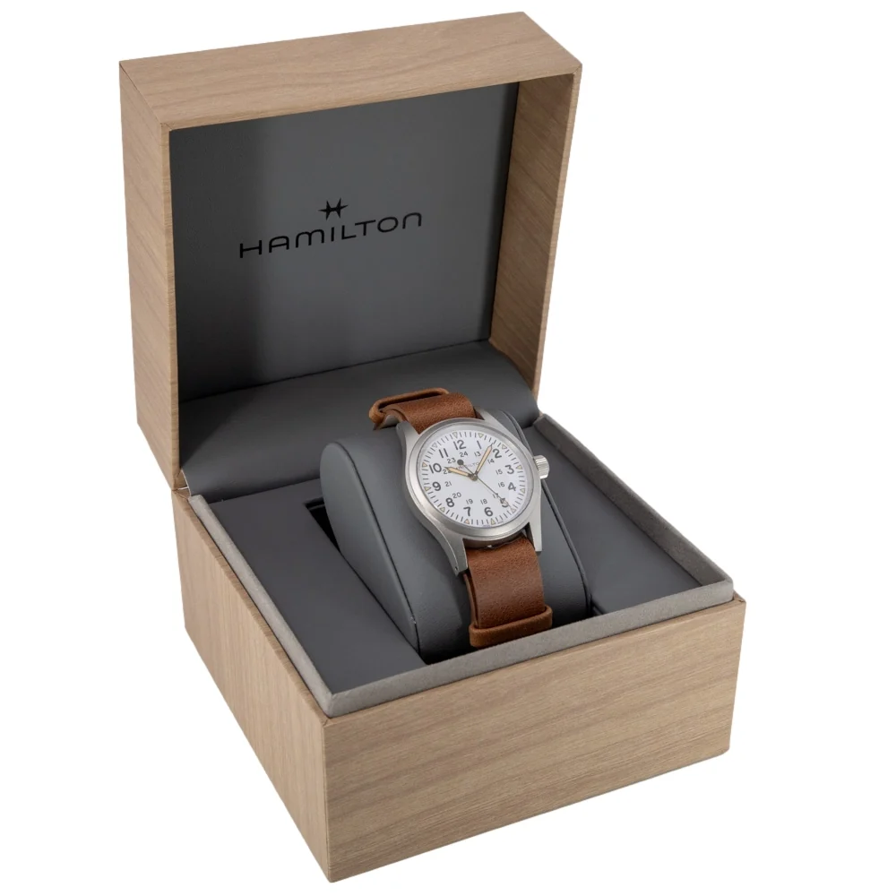 Hamilton Men's H69439511 Khaki Field 38mm Manual Watch - Image 9