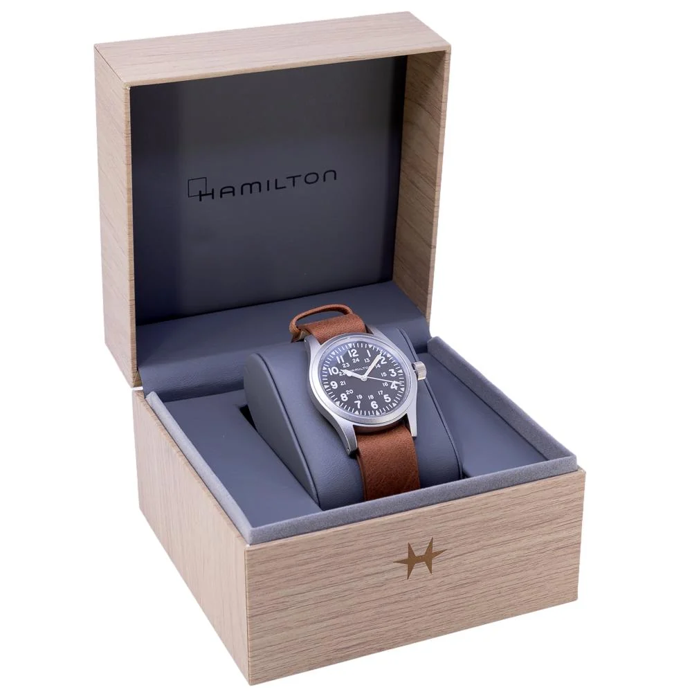 Hamilton Men's H69439531 Khaki Field Black Dial Watch - Image 8