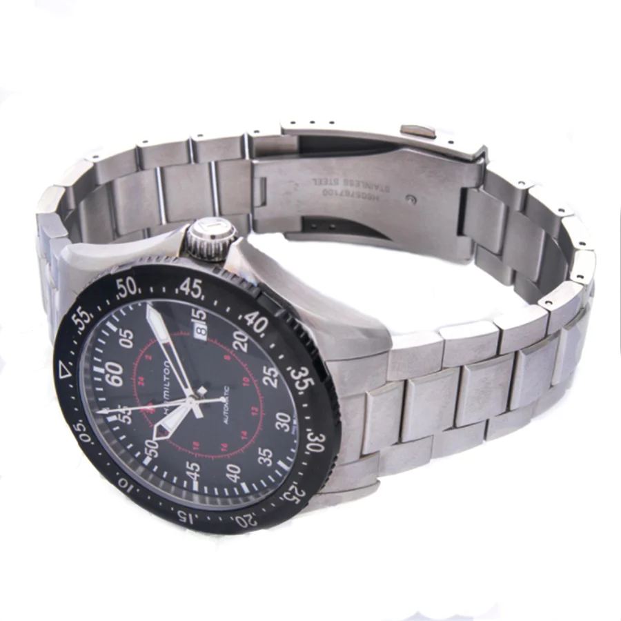 Hamilton Men's H76755135 Khaki Aviation Pilot GMT Watch - Image 4