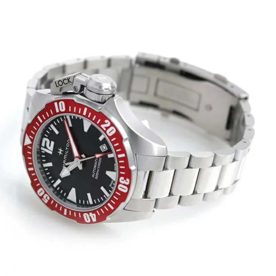 Hamilton Men's H77725135 Khaki Navy Frogman Watch - Image 3