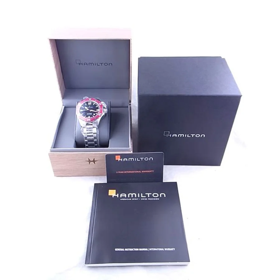 Hamilton Men's H77725135 Khaki Navy Frogman Watch - Image 4