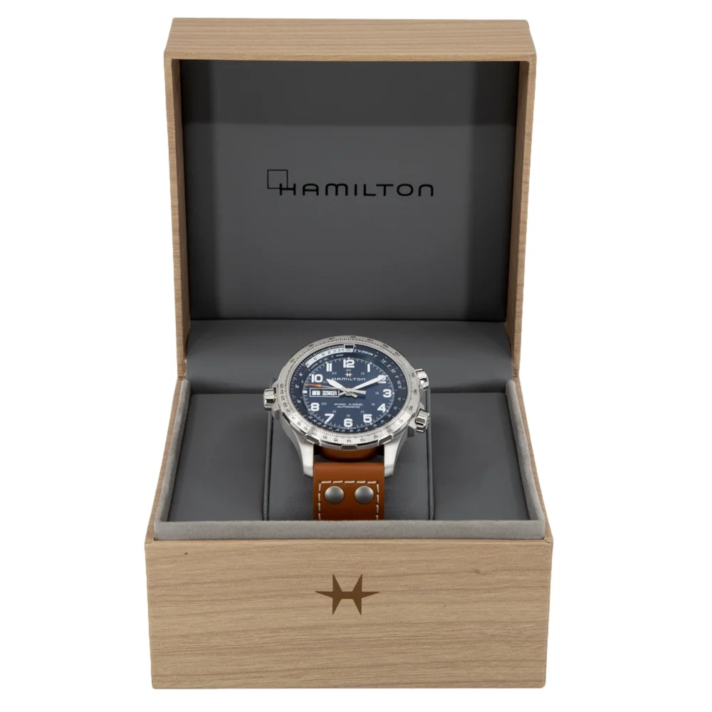 Hamilton Men's H77765541 X-Wind Blue Dial Watch - Image 8
