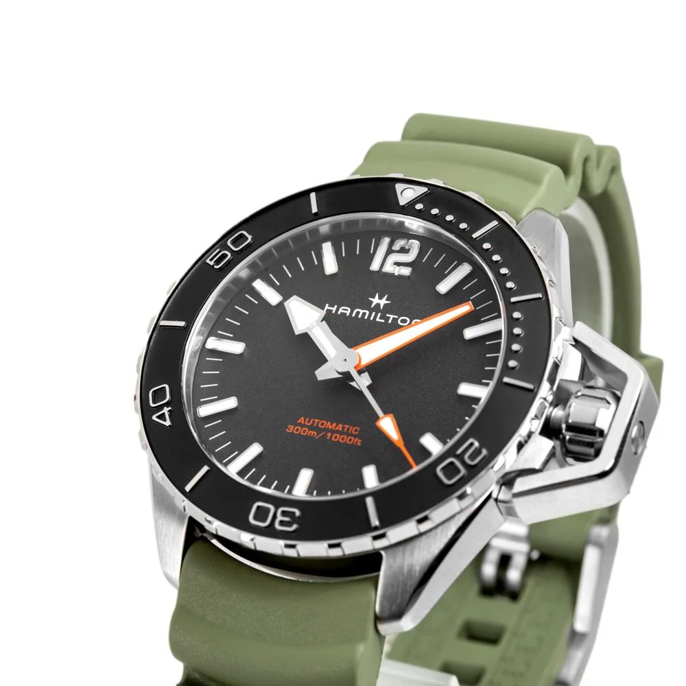 Hamilton Men's H77825331 Khaki Navy Frogman Auto - Image 9