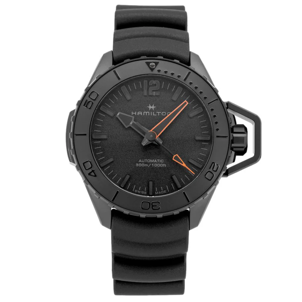 Hamilton Men's H77845330 Khaki Navy Frogman Auto Watch - Image 2