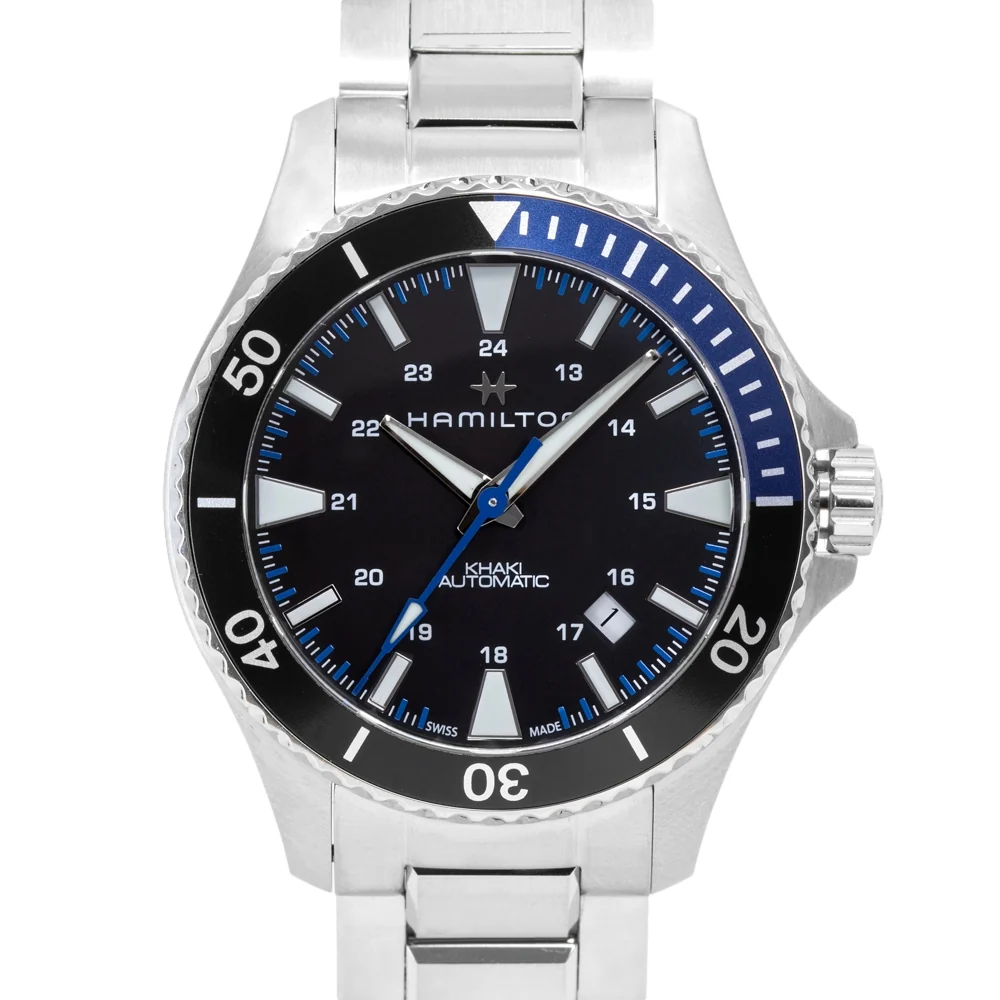 Hamilton Men's H82315131 Khaki Navy Scuba Date Display Watch - Image 3