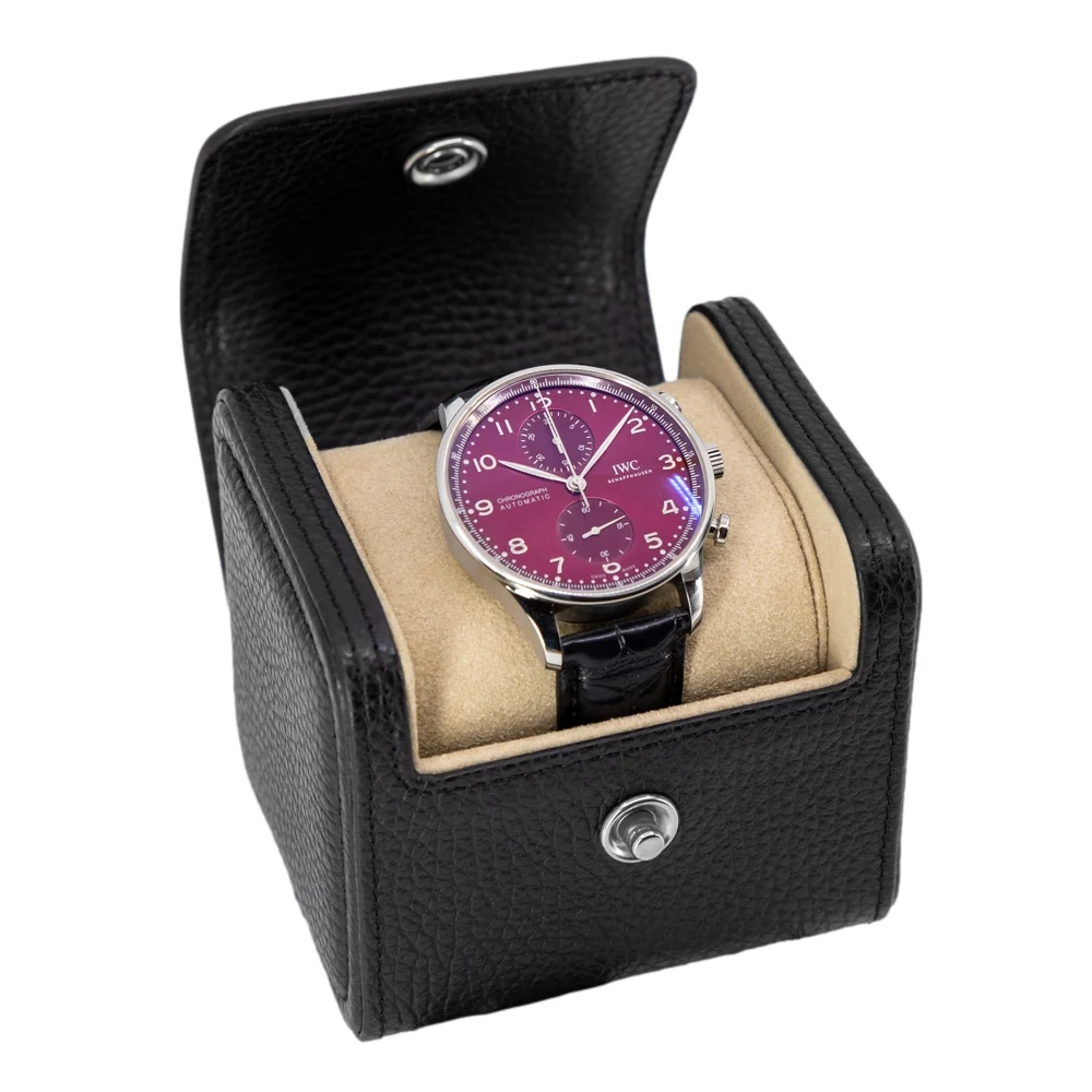 IWC Men's IW371616 Portugieser Red Dial Auto Chronograph - Image 9