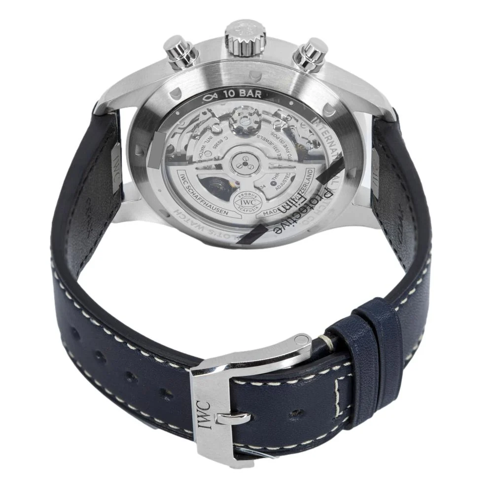 IWC Men's IW378003 Pilot's Chrono Blue Dial Watch - Image 5