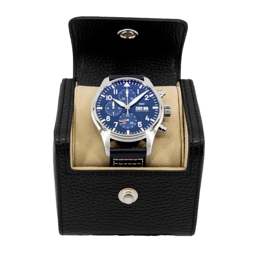 IWC Men's IW378003 Pilot's Chrono Blue Dial Watch - Image 8