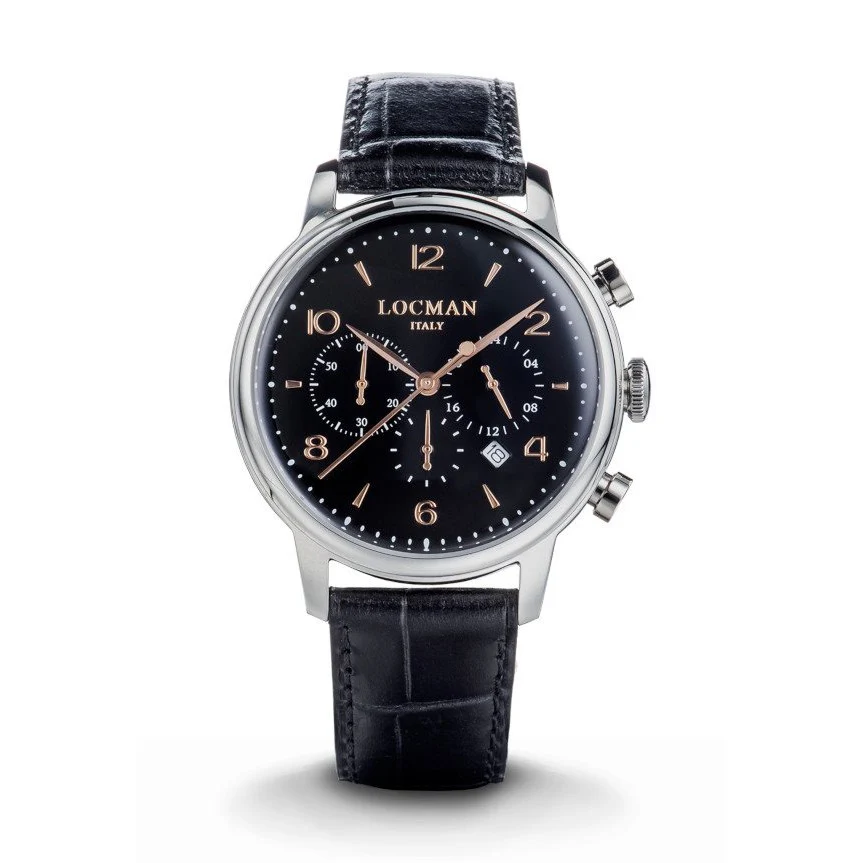Locman 0254A01R-00BKRG2PK 1960 Quartz Men's Watch - Image 2