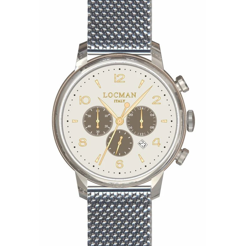 Locman 0254A05R-00AVGY2B0 1960 Quartz Men's Watch