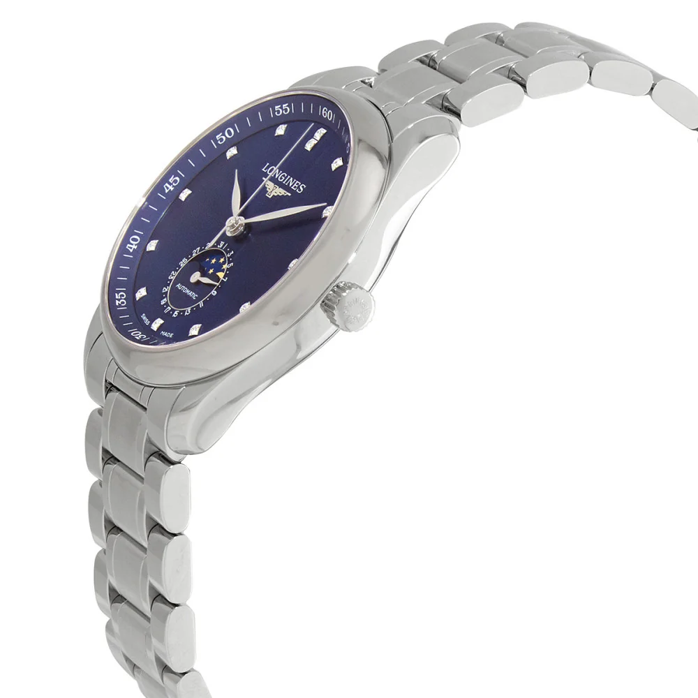 Longines L2.909.4.97.6 Master Collection Moonphase Automatic Men's Watch - Image 4