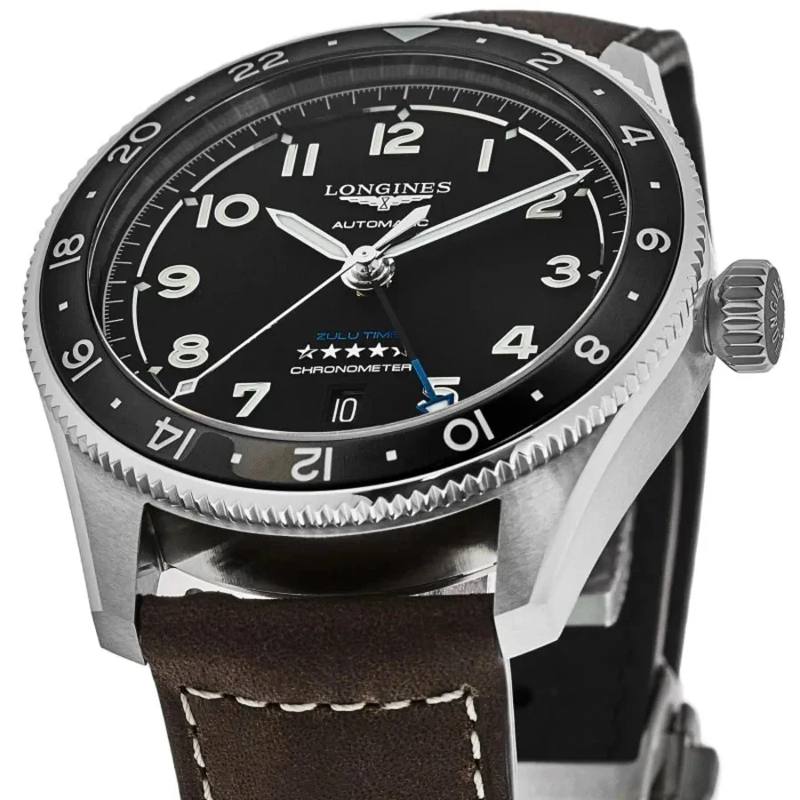Longines L3.812.4.53.2 Spirit Zulu Time Automatic Zulu Time Men's Watch - Image 2