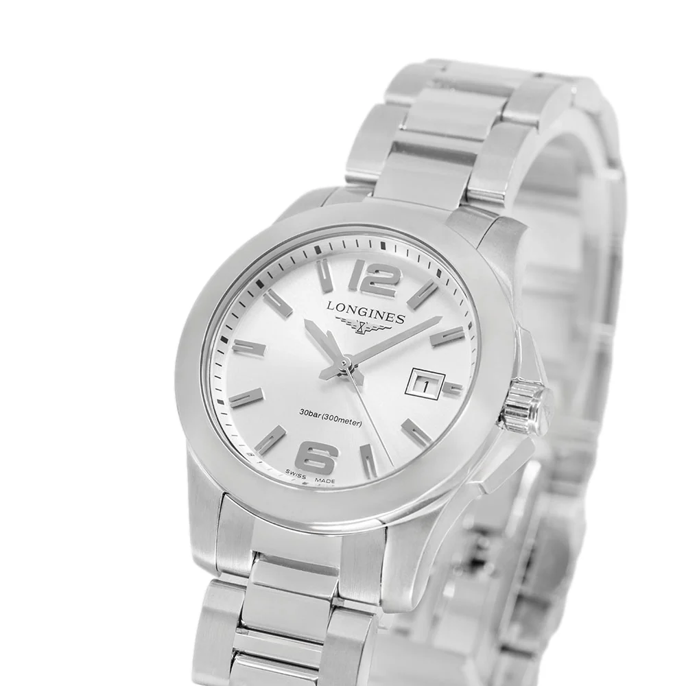 Longines Women's L3.376.4.76.6 Conquest Silver Dial Quartz - Image 10