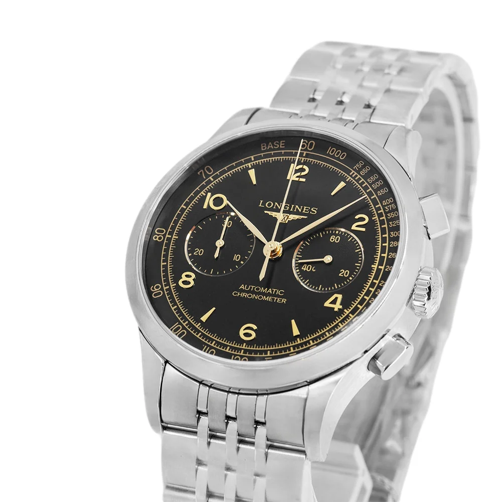 Longines Men's L2.921.4.56.6 Record 40mm Auto Chronograph - Image 10
