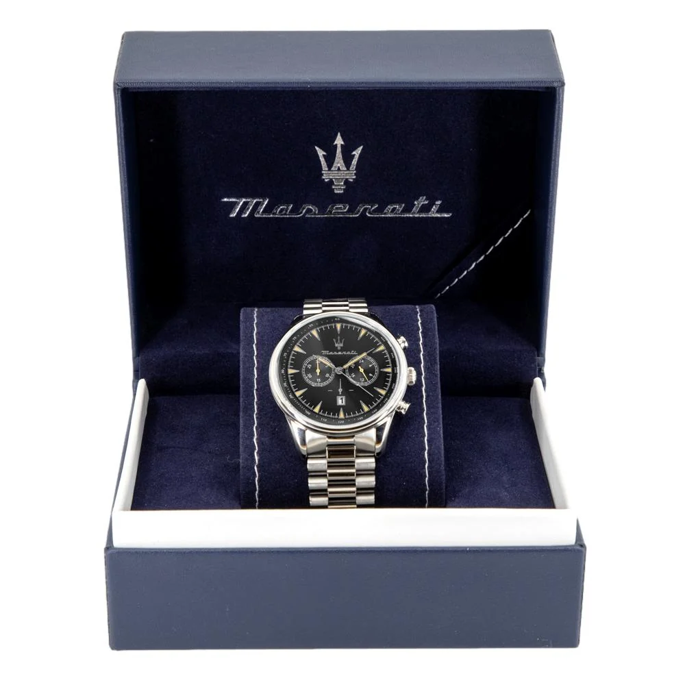 Maserati Mens R8873646004 Tradizione Black Dial Chrono Watch - Image 7