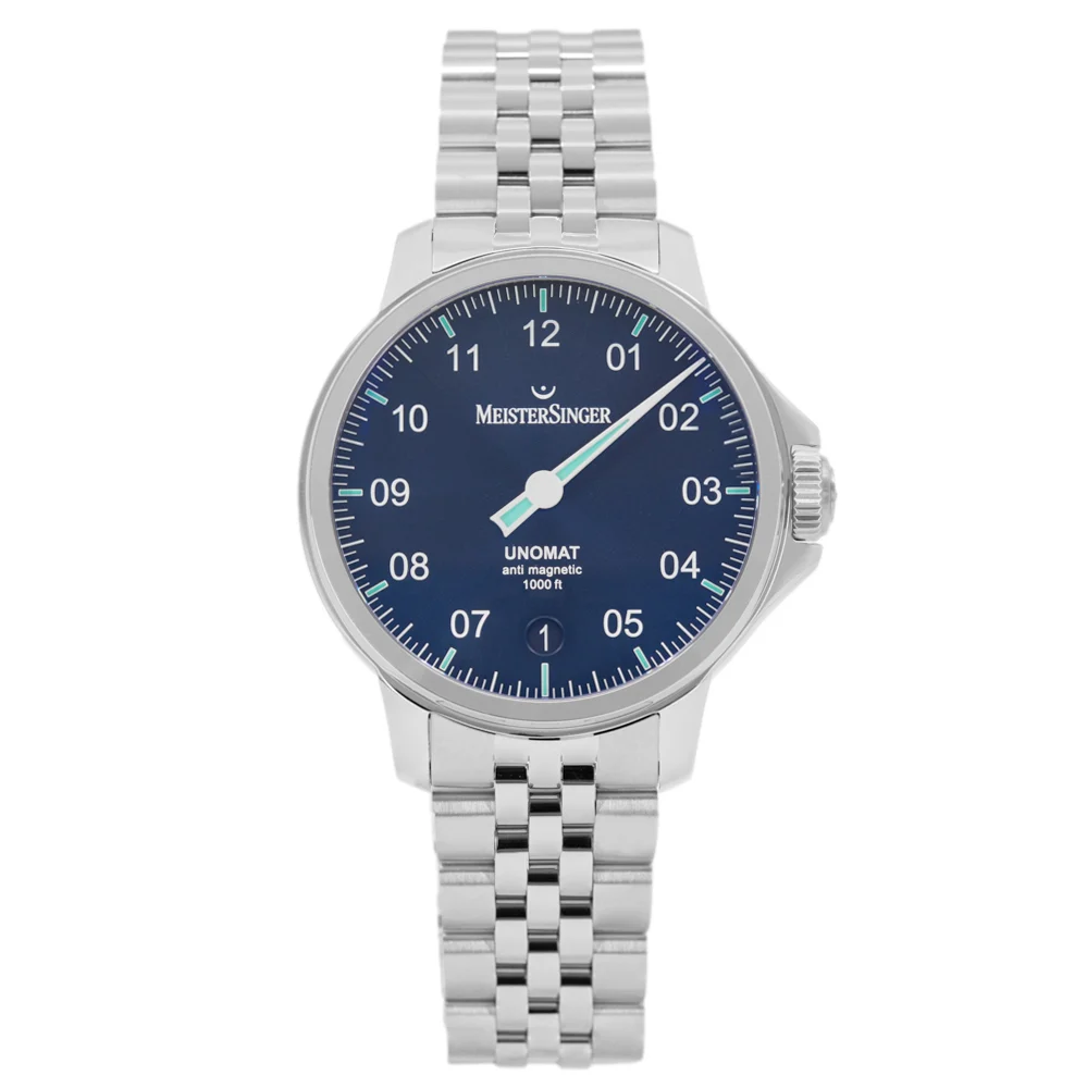 Meistersinger Men's UN902 Unomat Black/Old Radium Auto - Image 3