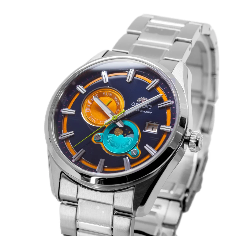 Orient RA-AK0316L30B Contemporary Automatic Stretto Day & Night Men's Watch - Image 4
