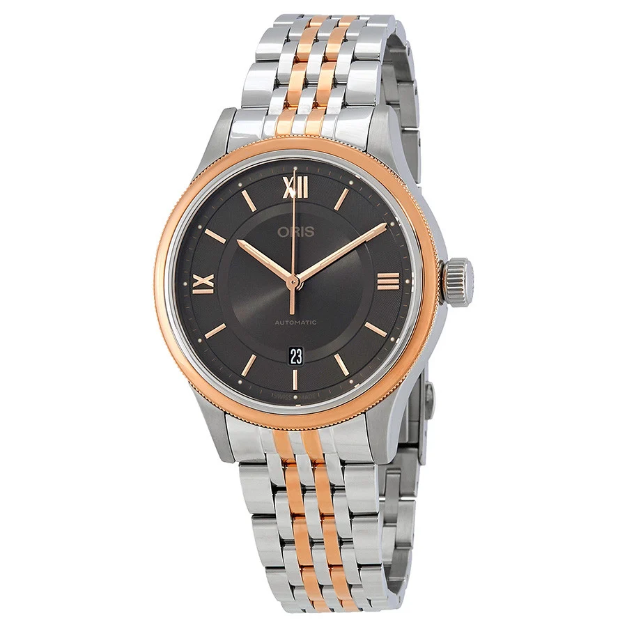 Oris 01 733 7719 4373-07 8 20 12 Classic Grey Dial Watch