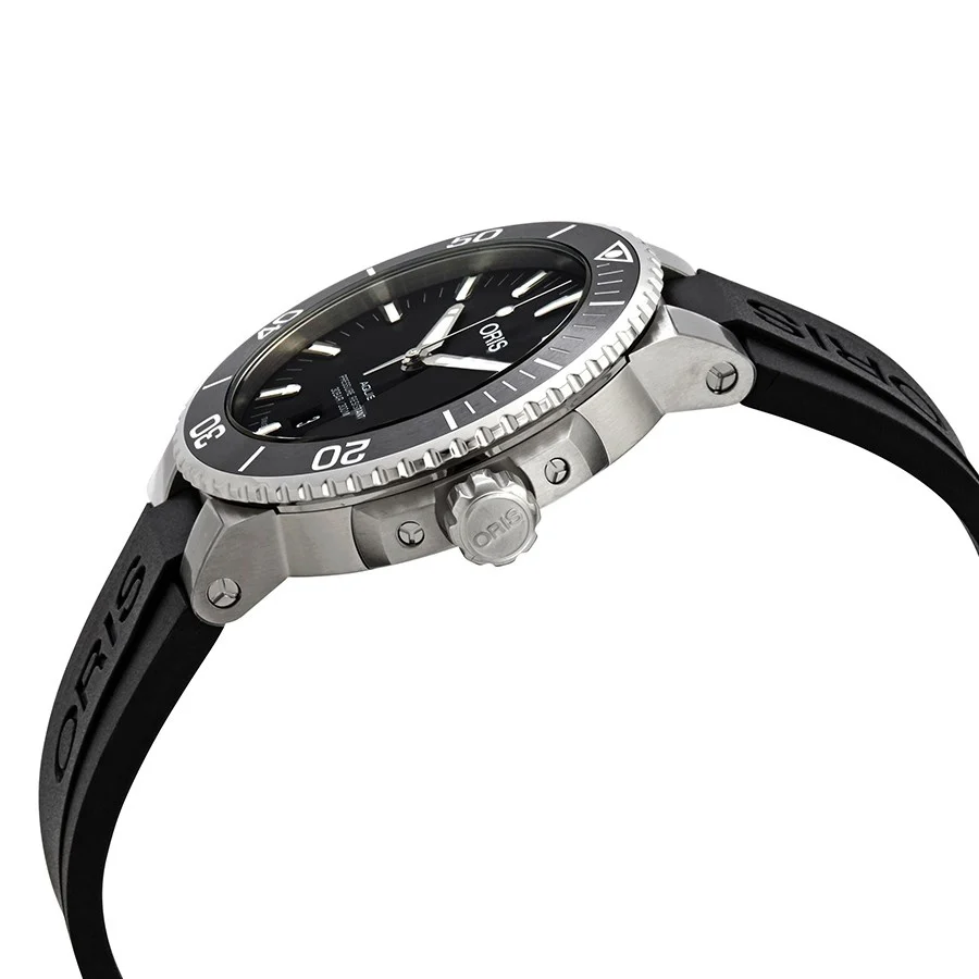 Oris 01 733 7730 4124-07 4 24 64EB Aquis Black Dial Watch - Image 4