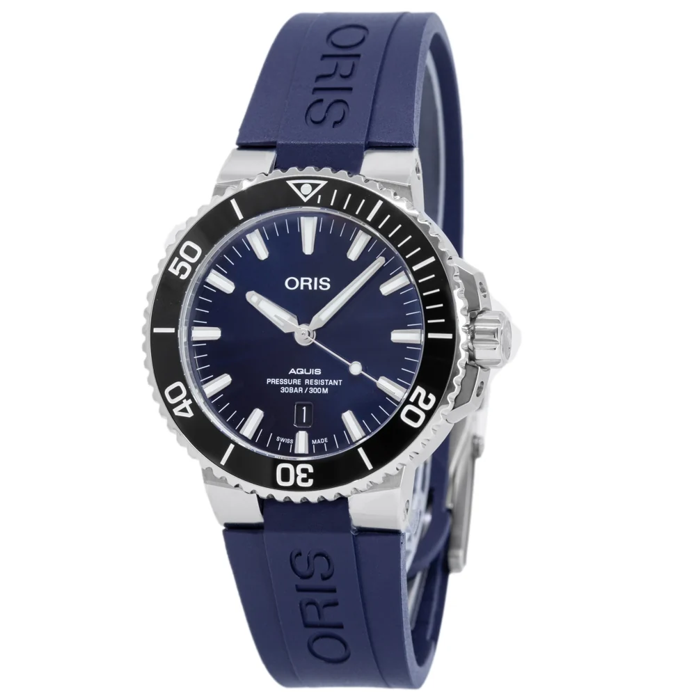 Oris 01 733 7730 4135-07 4 24 65EB Aquis Blue Dial Auto