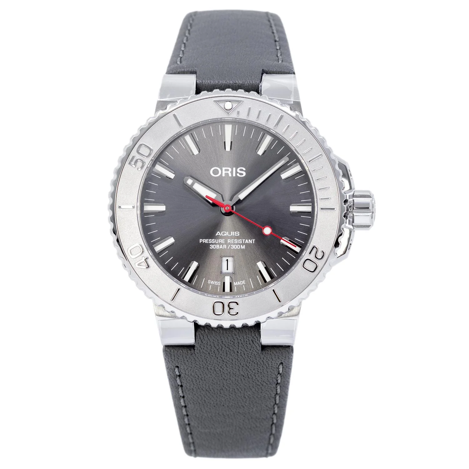 Oris 01 733 7730 4153-07 5 24 11EB Aquis Grey Dial Watch - Image 2