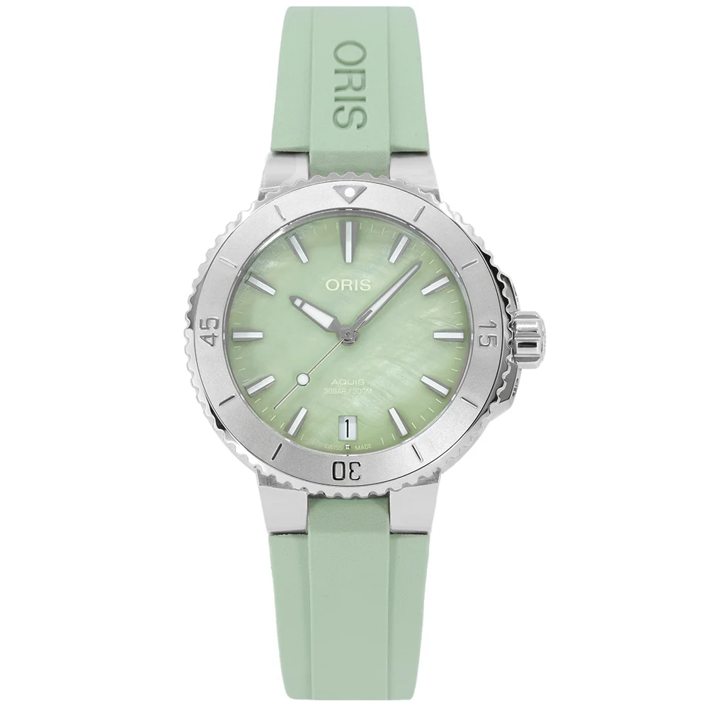Oris 01 733 7770 4157-07 4 18 67FC Aquis Green Dial Auto - Image 3