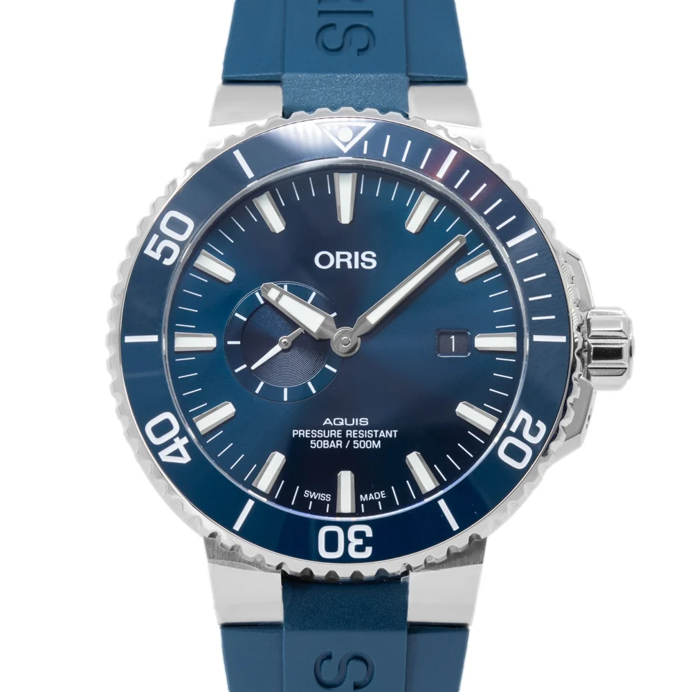 Oris 01 743 7733 4155-07 4 24 69EB Aquis Blue Dial Auto - Image 3