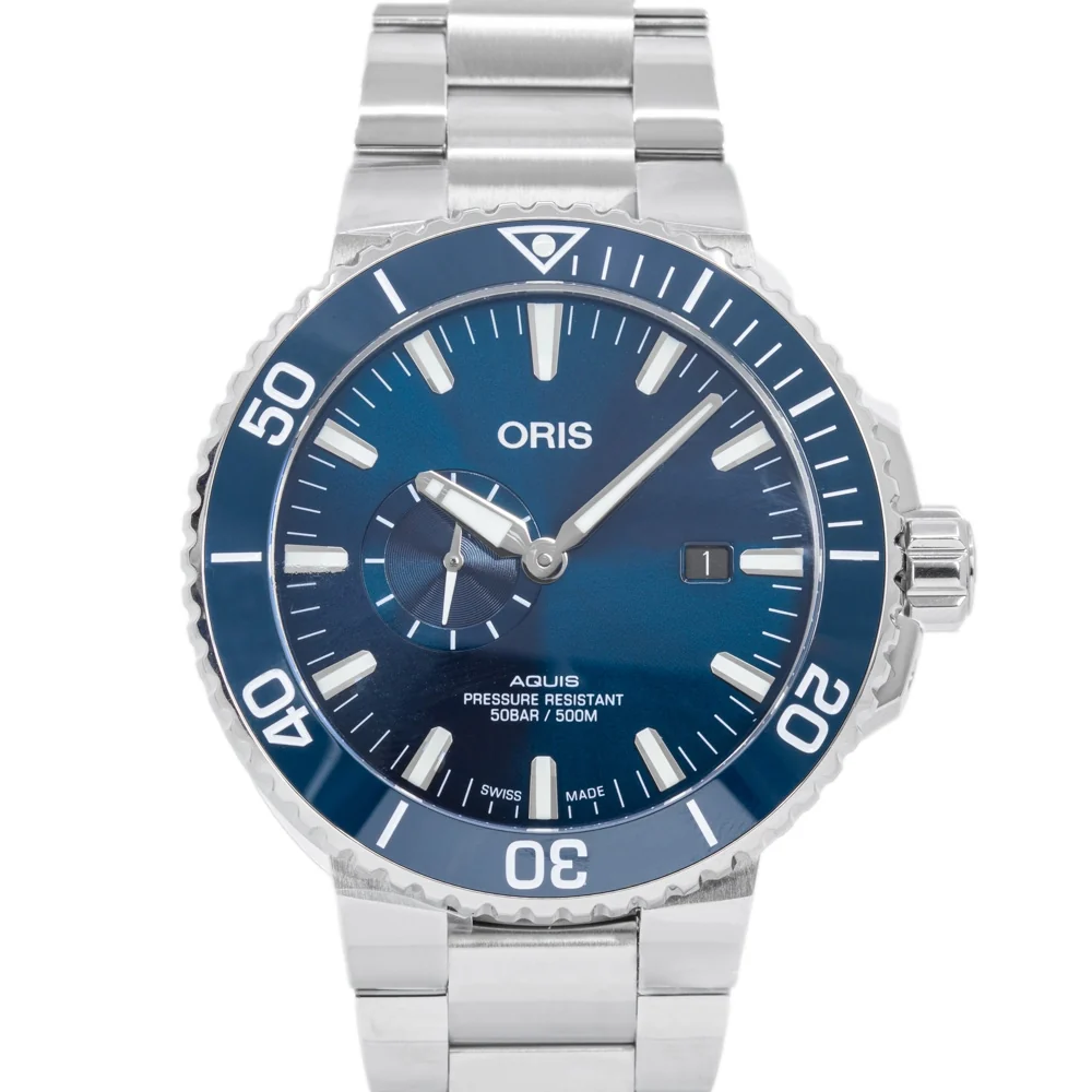 Oris 01 743 7733 4155-07 8 24 05PEB Aquis Blue Dial Auto - Image 3