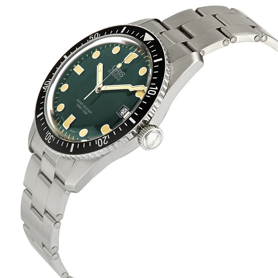 Oris 01733 7720 4057-07 8 21 18 Divers 65 Green Dial Watch - Image 4