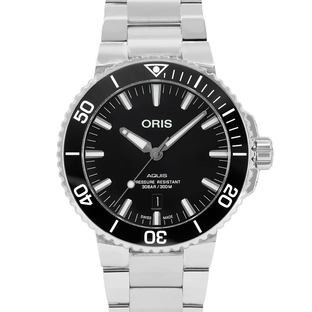 Oris 01 733 7730 4134-07 8 24 05PEB Aquis Black Dial Auto - Image 3