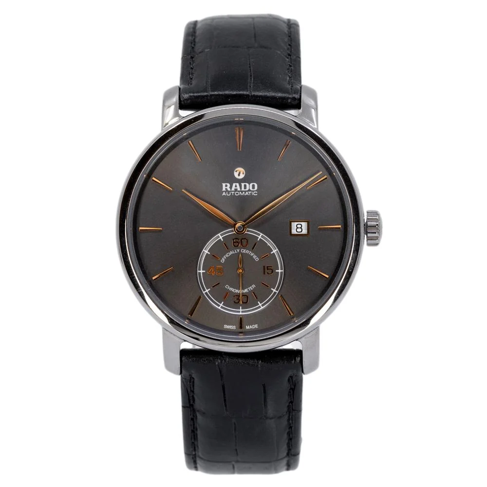 Rado Men's R14053106 Diamaster Black Dial COSC Watch - Image 2