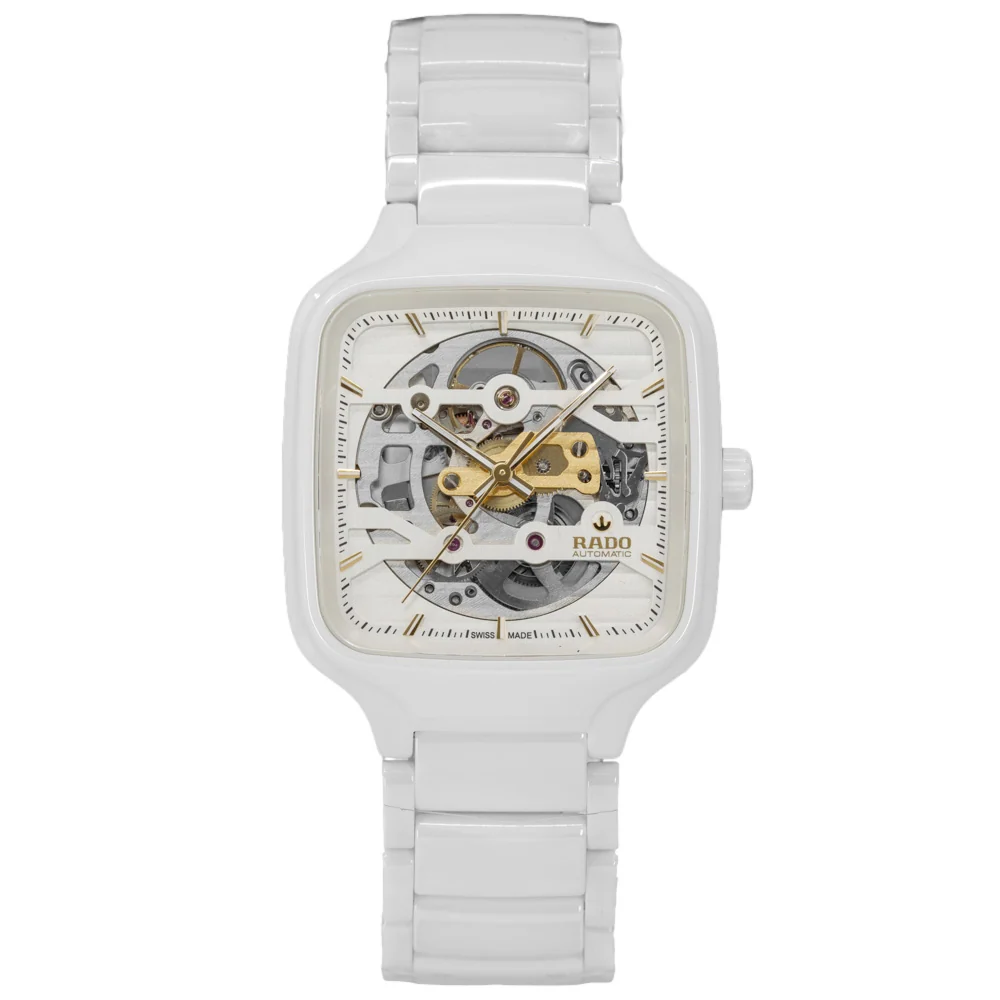 Rado R27126012 True Square Skeleton White Ceramic Automatic - Image 3