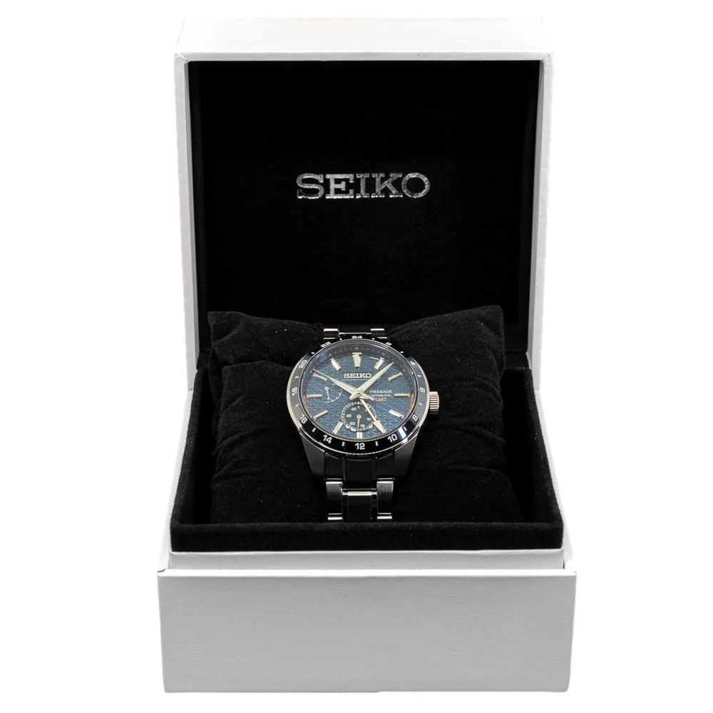 Seiko Men's SPB219J1 Presage GMT Green Dial Watch - Image 7