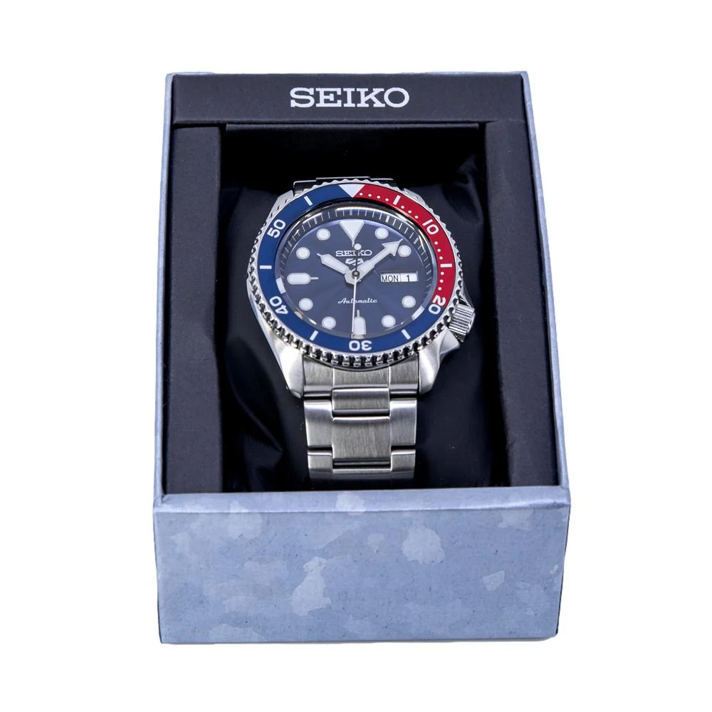 Seiko Men's SRPD53K1 5 Sports Blue Dial Watch - Image 7
