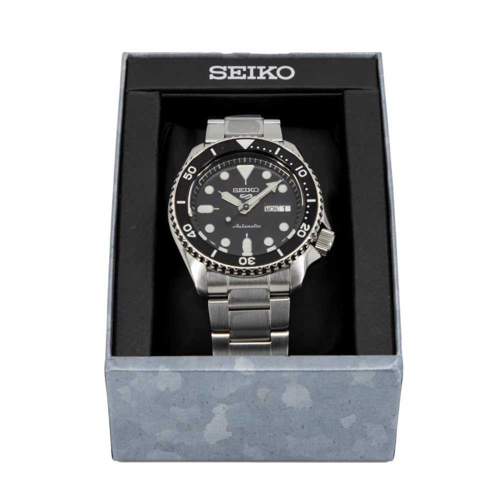 Seiko Men's SRPD55K1 5 Sports Black Dial Dial Watch - Image 8